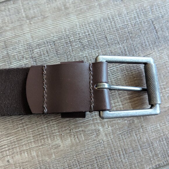 Carhartt Men's Roller Buckle Full Grain Leather Work Belt in Brown 42 - Picture 8 of 9